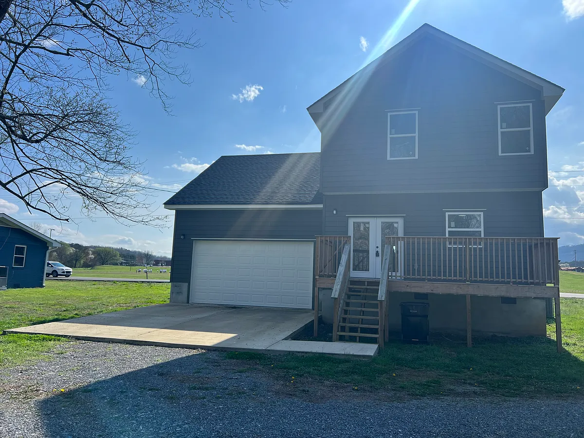 Back View with Deck - 100 Jones Dr