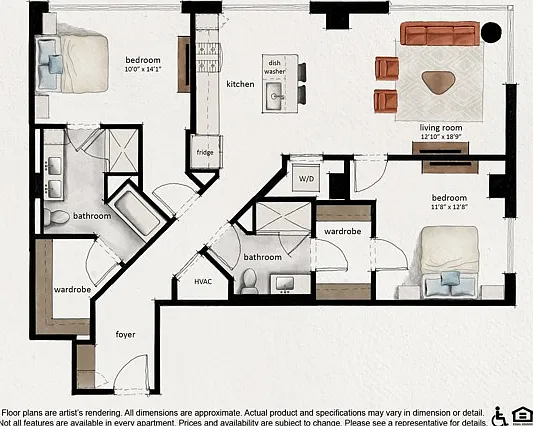 B03 | 2x2 | 1247 sq ft B03 | 2x2 | 1247 sq ft