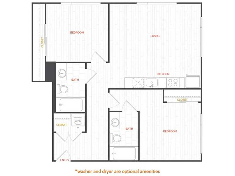 Floor plan 2X2-880