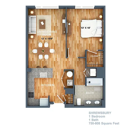 Floor plan Shrewsbury