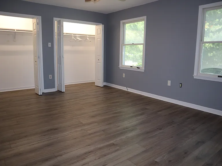 Bedroom with Dual Closet