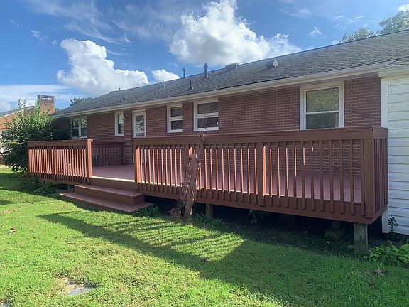 Large back deck and grass back yard