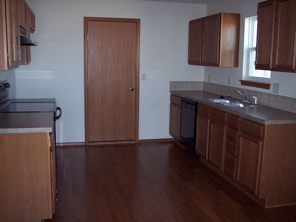 Kitchen with door to garage