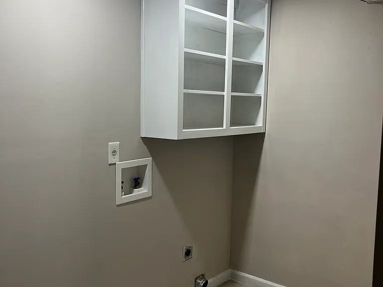Laundry Room - Lower level. Connections for washer and electric dryer.