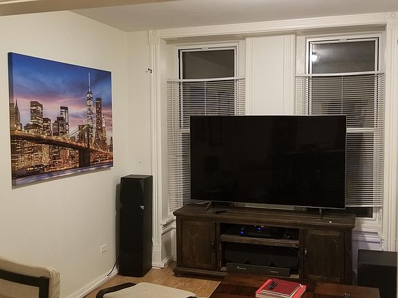 Large living room connected to dining room.