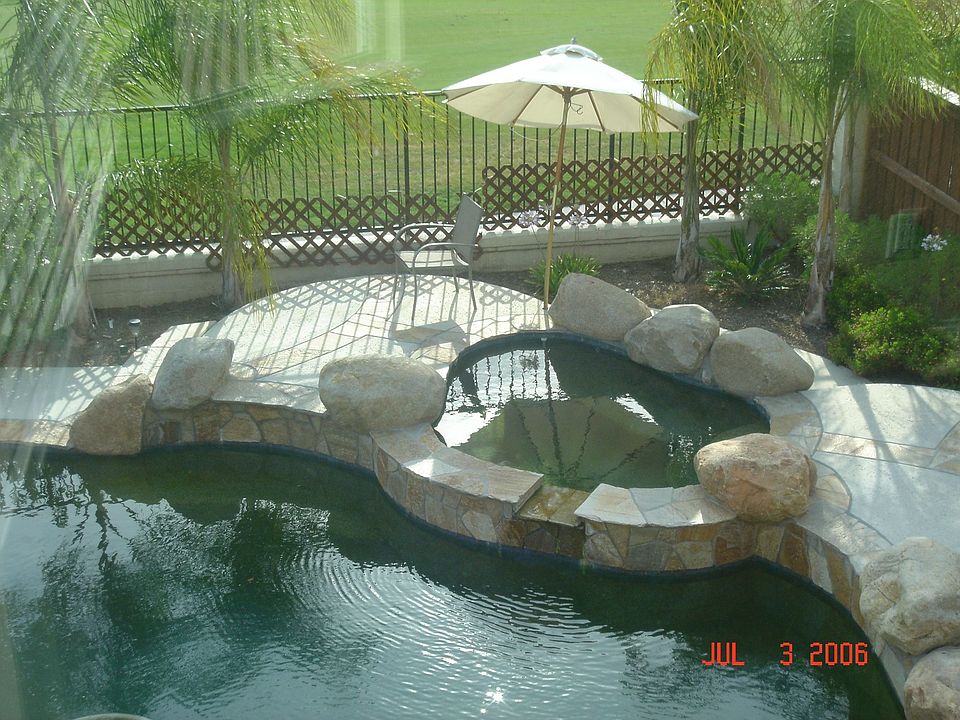 Master Bedroom view of custom pool