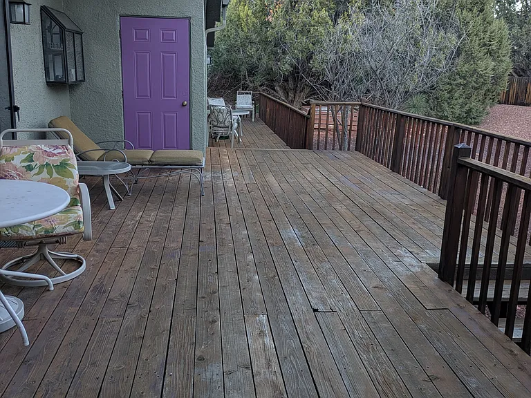 Shared back deck