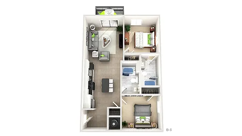 Floor plan Two Bedroom