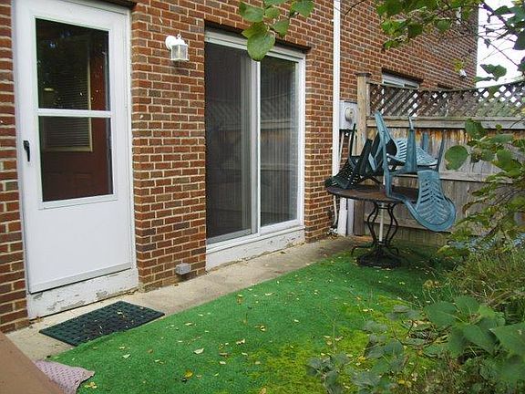 Backyard area of the unit