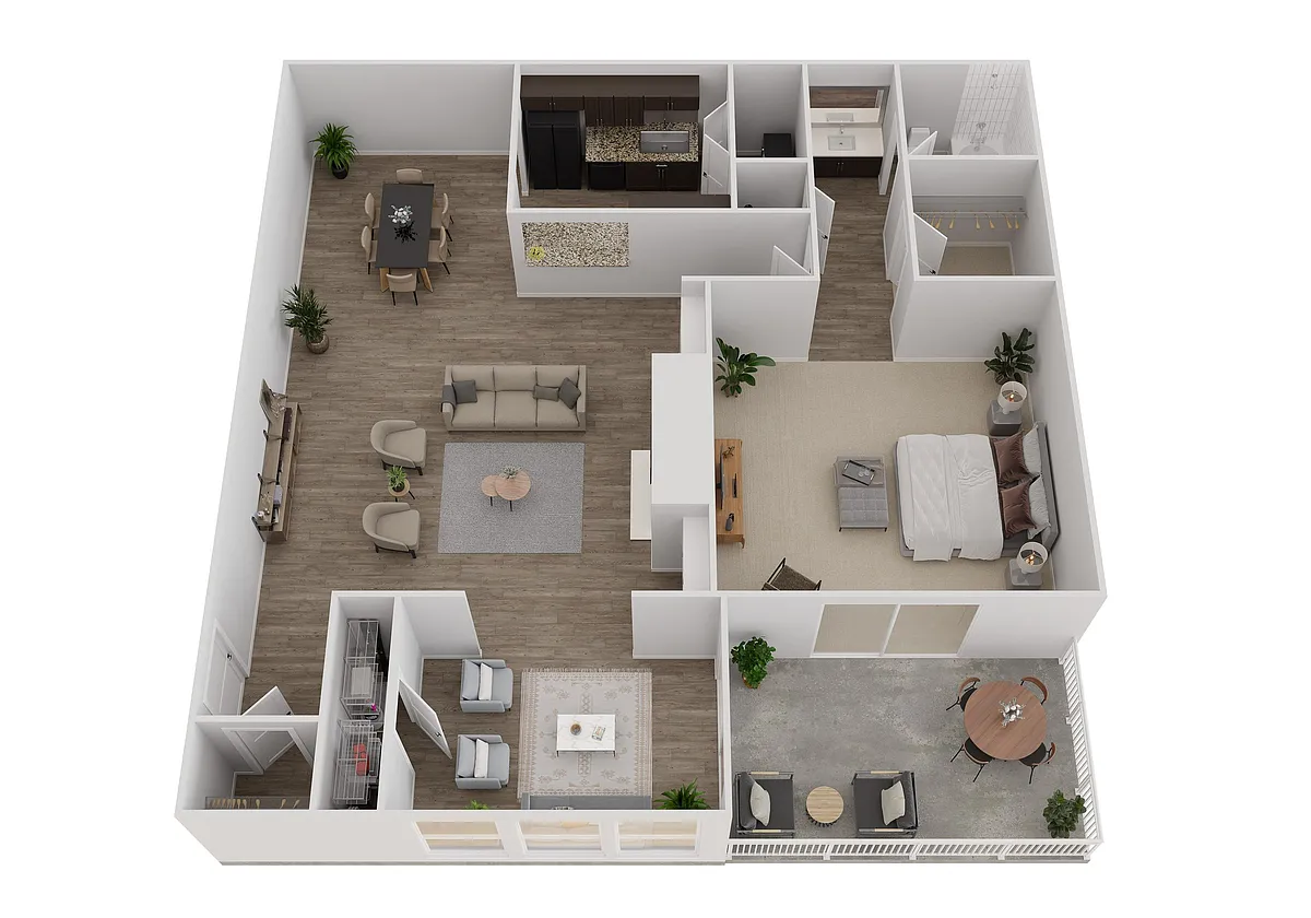 Floor plan 1BRE - 1 Bedroom - Elite