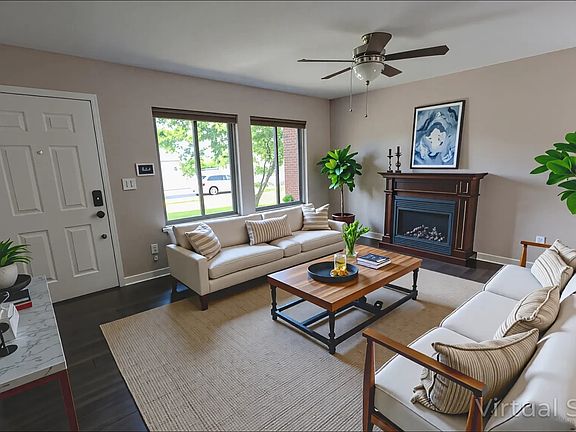 Living/family room accessed through the front door.