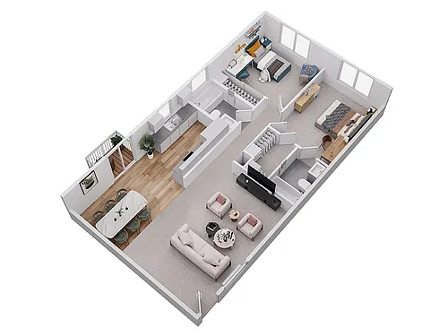 Floor plan 2 BEDROOM SECOND FLOOR