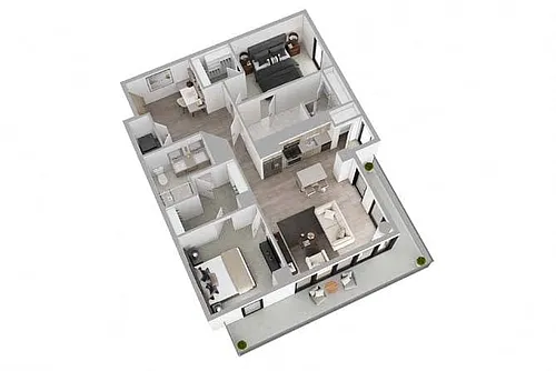 Floor plan 2B01