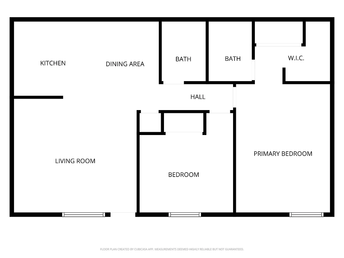 Floor plan Spacious 2x2