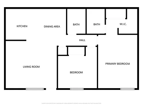 Floor plan Spacious 2x2