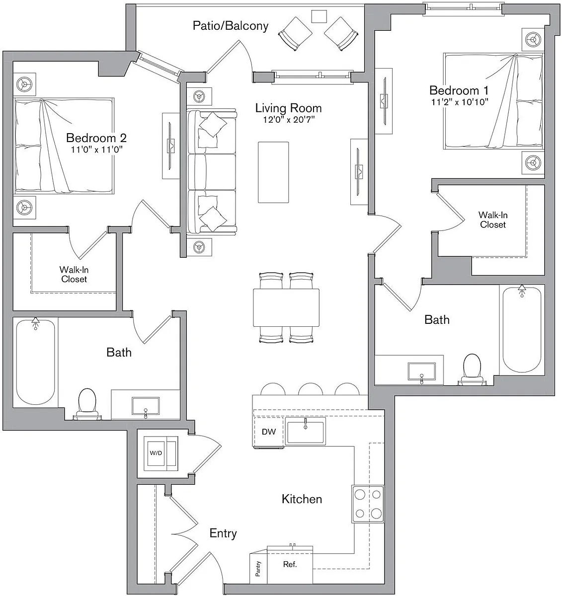 Floor plan B8