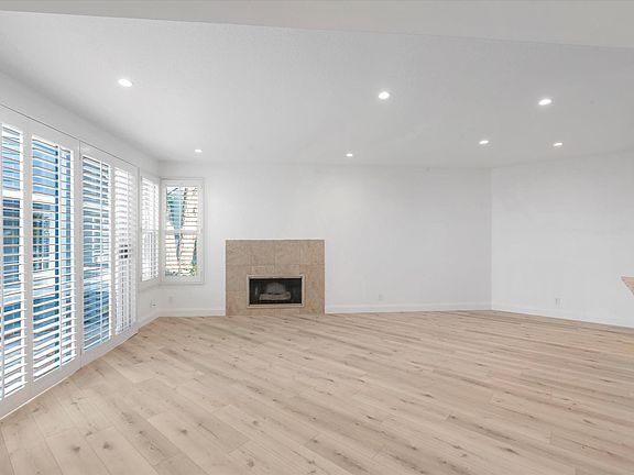 Living area, with sliding door to left