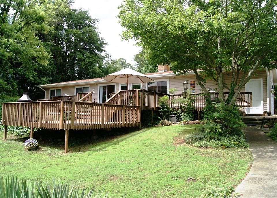 Lake side of home.
