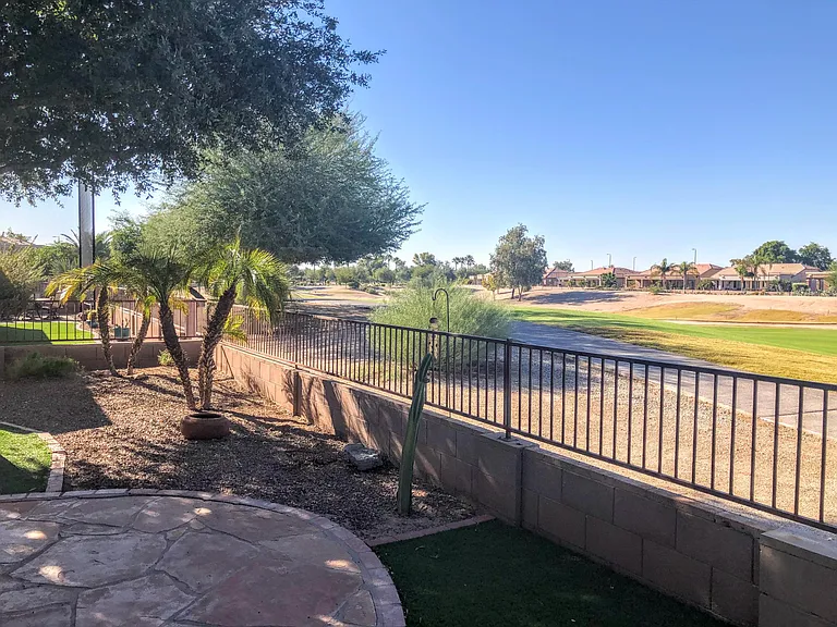 Golf course view from back patio
