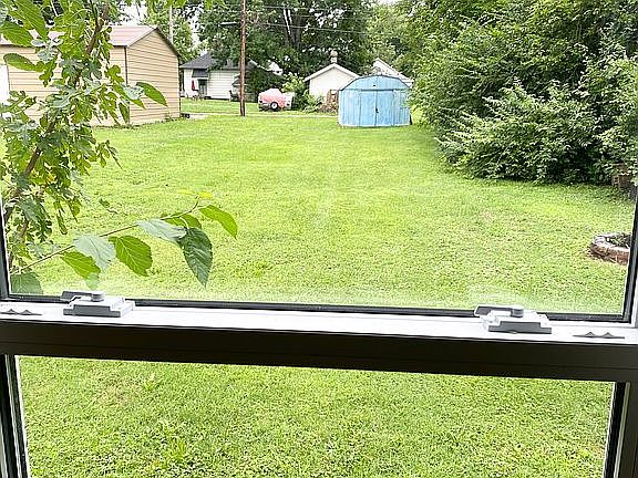 Backyard view from bedroom