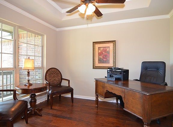 French doors into flex room