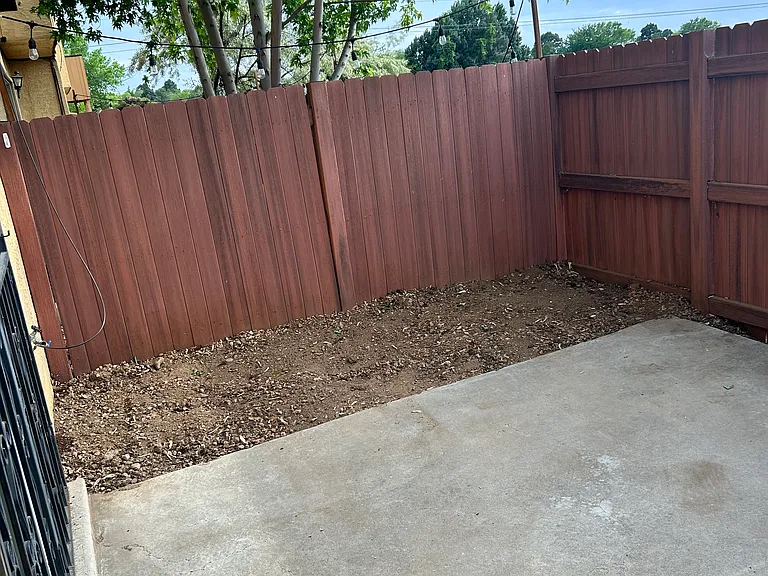 Back Patio Planting Area