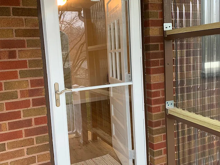 New storm door.