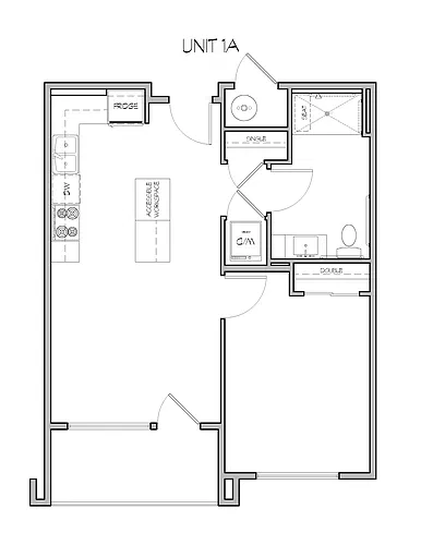 Floor plan 1 Bedroom