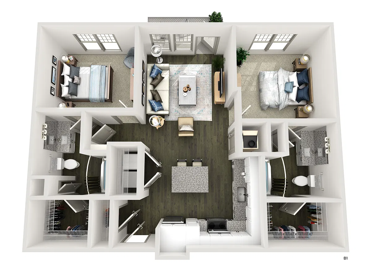 Floor plan B1