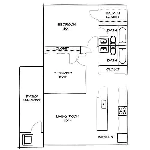 Floor plan B2 - Sequoia