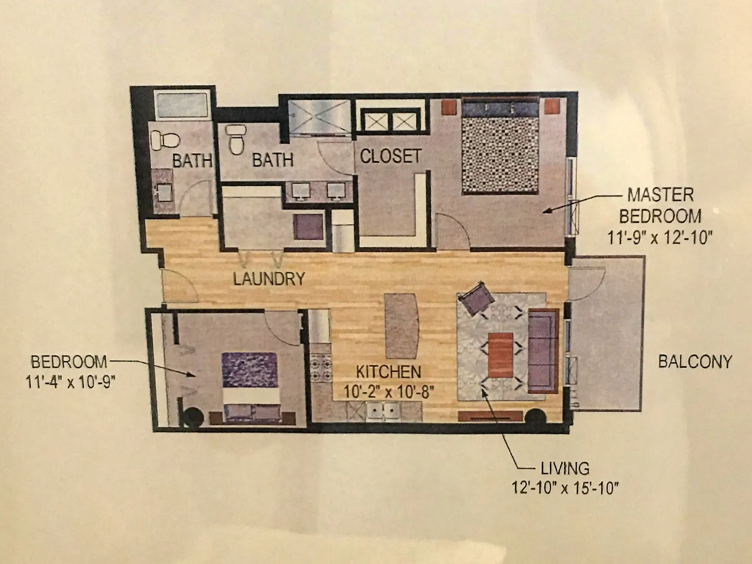 2 bed, 1199 sqft, $3,100 — Photo 2