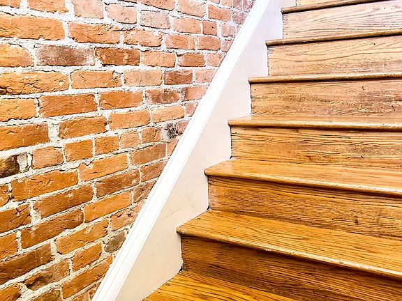 Exposed brick entryway