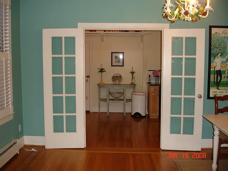 dining room looking into kitchen
