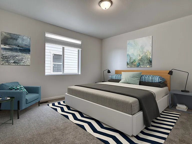 2nd bedroom staged