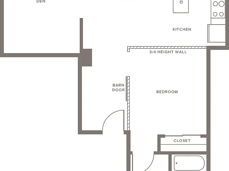 A05 - One Bedroom with Den A05 - One Bedroom with Den