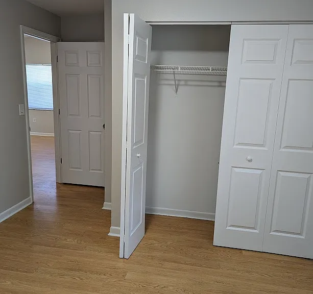 Bedroom in the back of the apartment.