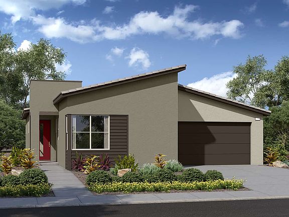 Elevation B features the new century modern exterior style
