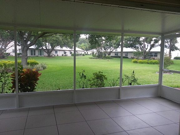 View from screen room 