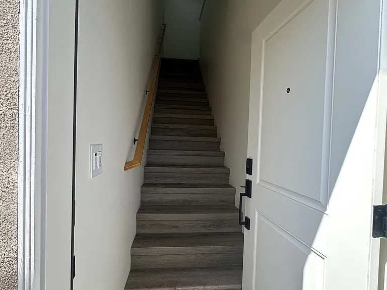 Smart lock on the front door