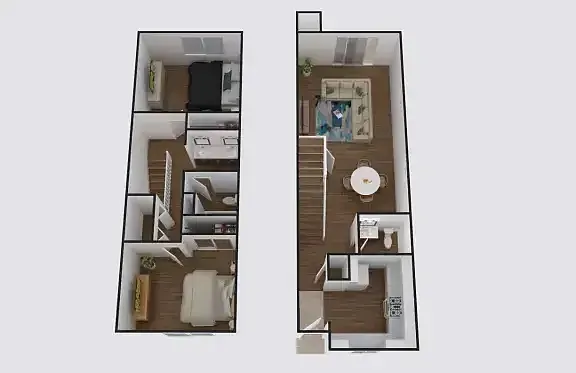 Floor plan 2X15