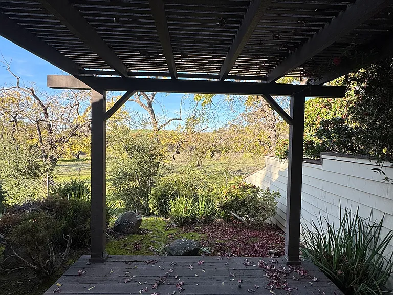 View from primary bedroom patio
