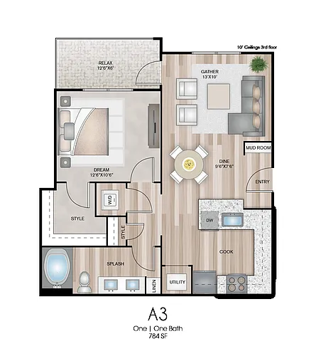 Floor plan A3a