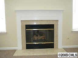 Gas log fireplace in Family Room.