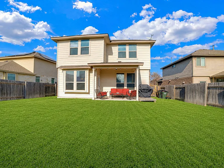 Backyard with patio