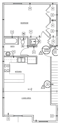 Floor plan 1 Bedroom, 1 Bathroom