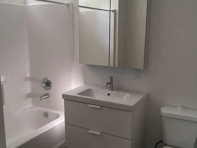 Fresh modern bathroom with tons of light.