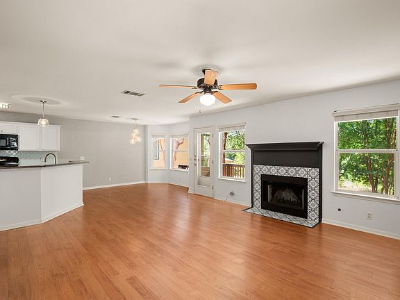 Living, dining, kitchen