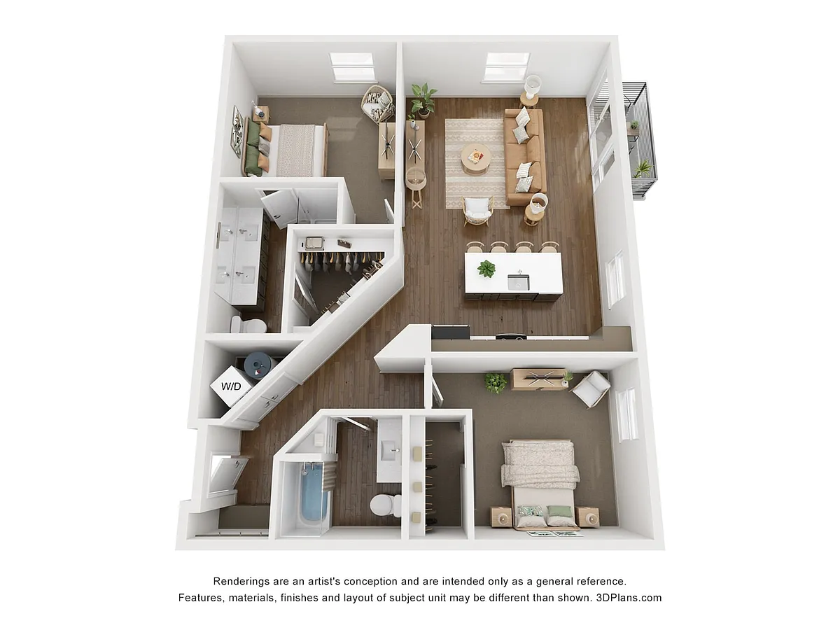 Floor plan C2 2X2
