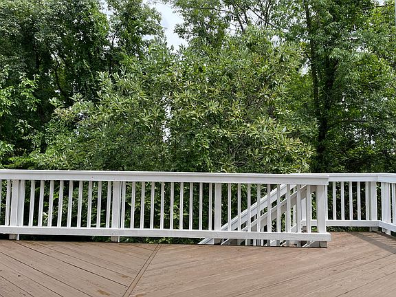 Deck and patio facing golf course