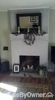 Fireplace in living room